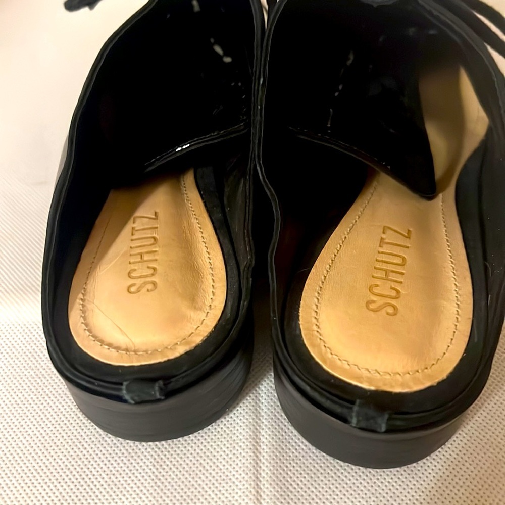 SCHUTZ. Suede Bkack Loafers. Size 8.5 NWOT - Picture 5 of 9